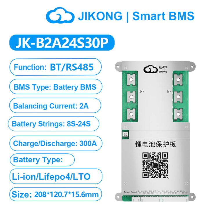 JK Smart Active Balance BMS B2A24S30P - (7S-24S) - 300A - LiFePO4 / Li-ion