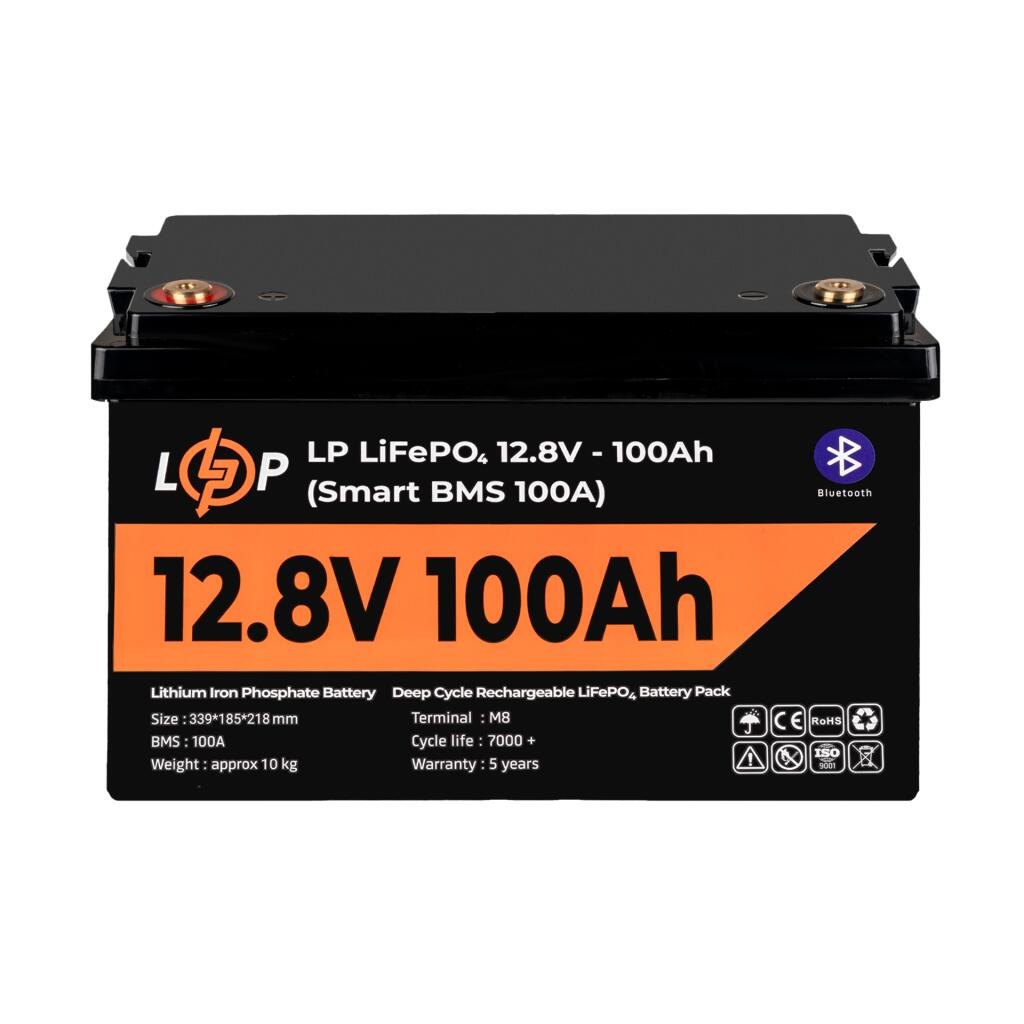 LogicPower LiFePO4 12V 100Ah - 1.28kWh - акумулятор для ДБЖ
